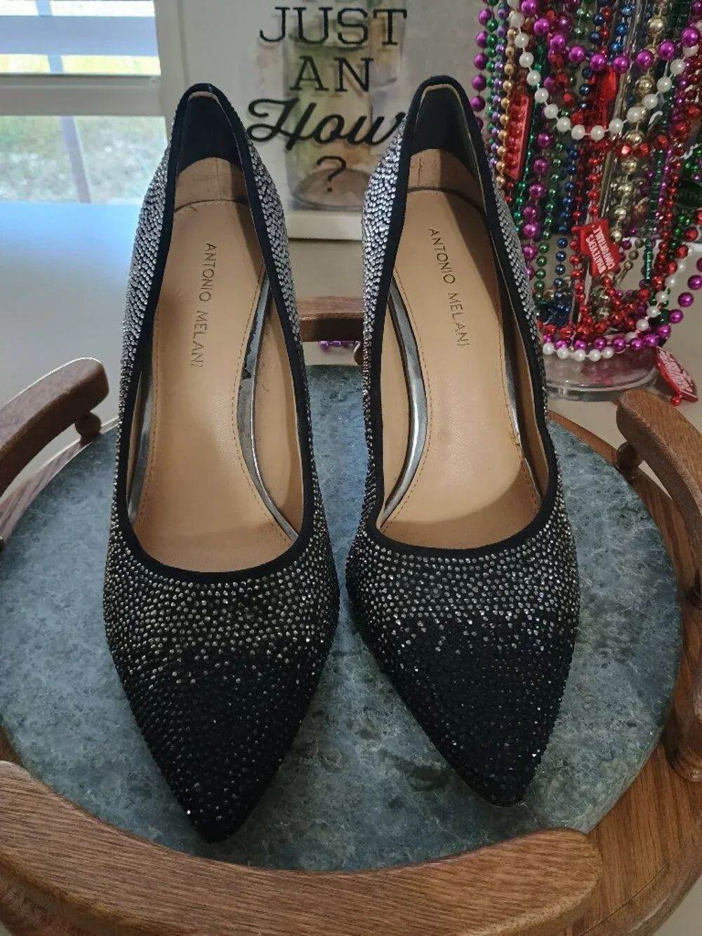 Antonio Melani MCBETH Rhinestone Ombre Heels Size 10M